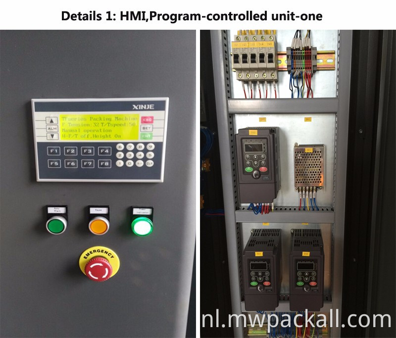 Factory levering Volledig automatische online pallet wrapper /stretch -inpakmachine